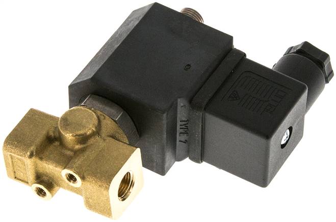 3/2-Wege Magnetventil G 1/8" stromlos geöffnet (NO) 115V