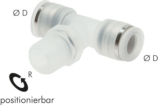 T-Steckanschluss R 1/4"-10mm, IQS-PP