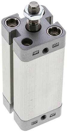 ISO 21287-Zylinder, doppeltw., Kolben 20mm, Hub 50mm, Kolbenstange AG