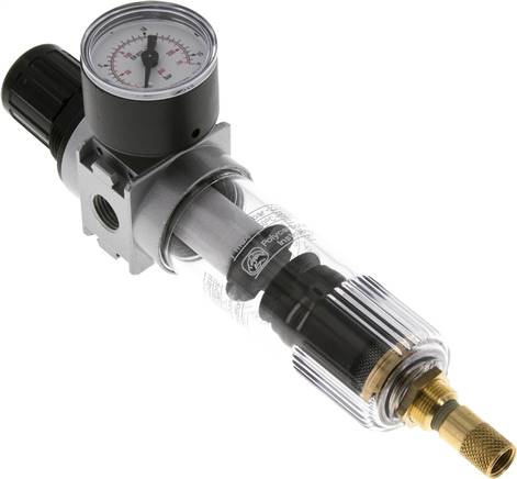 MULTIFIX Filterregler, G 1/4", 0,5 - 10bar, Baureihe 0, Kondensatablass automatisch