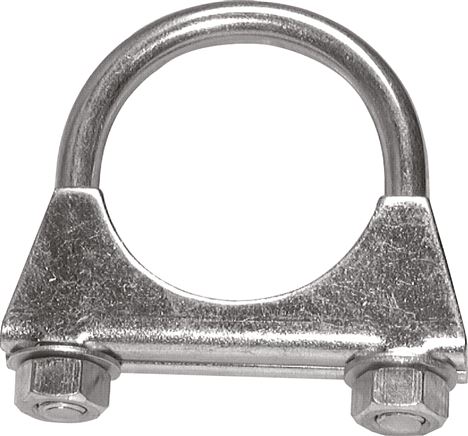 Bügelschelle komplett, 45mm, Stahl verzinkt