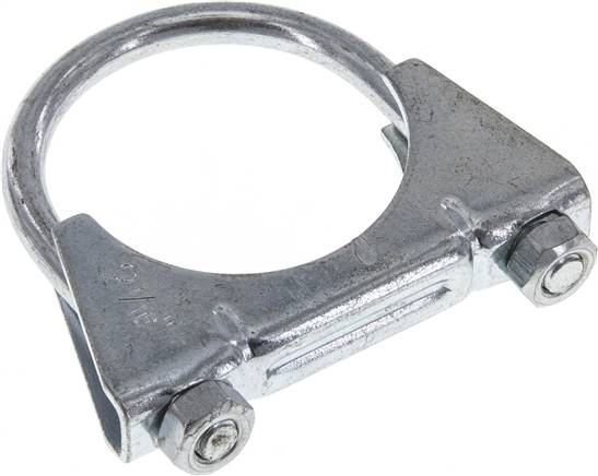 Bügelschelle komplett, 52mm, Stahl verzinkt