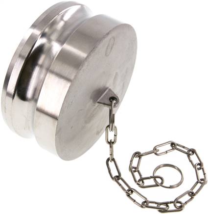 Kamlock-Verschlussstecker (DP) 4", Edelstahl (1.4408)
