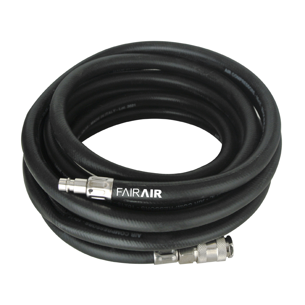 FAIRAIR Druckluftschlauch, DLS-F-1005-K, 10 x 15 mm, 5 m mit Kupplung und Nippel, FA40003