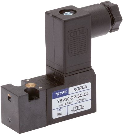 3/2-Wege Magnetventil,Flansch, Federrückstellung (NC), 230 V AC