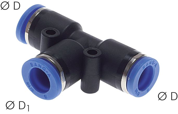 T-Steckanschluss 10mm-8mm, IQS-Standard