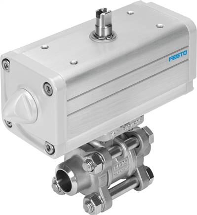 FESTO VZBA-21/2"-WW-63-T-22-F0710-V4V4T-PP106-R-90-C (1810738) Kugelhahn-Antriebseinheit