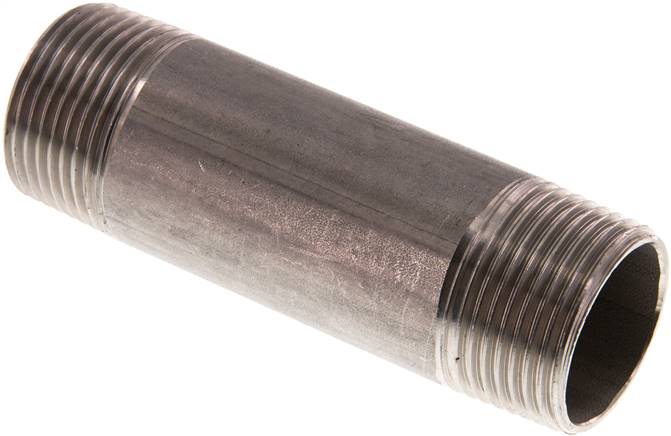 Rohrdoppelnippel R 1"-100mm, 1.4571