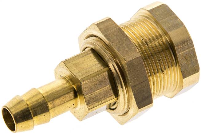 Abreiß- Schnellkupplung (NW5) 8 (5/16")mm Schlauch, Messing, für Stecker beidseitig absperrend