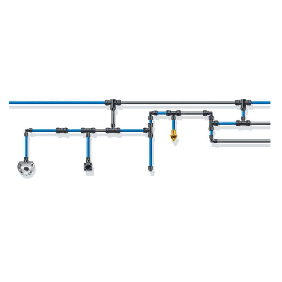 AKTION Heimwerker-Rohrleitung Starter-Set 10 m x 15 mm inkl. Zubehör