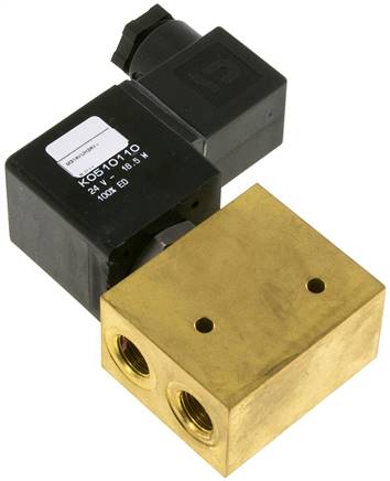 3/2-Wege Vakuumventil (NC), G 1/4", -0,9 bis 8bar, 230 V AC