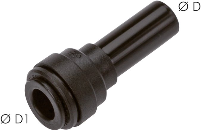 Reduzierung 10mm Stecknippel x 8mm Schlauch, IQS-FDA