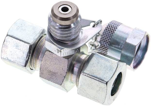 Messanschluss M16x2, 12 L (M18x1,5)-HD-Verschraubung, Stahl verzinkt