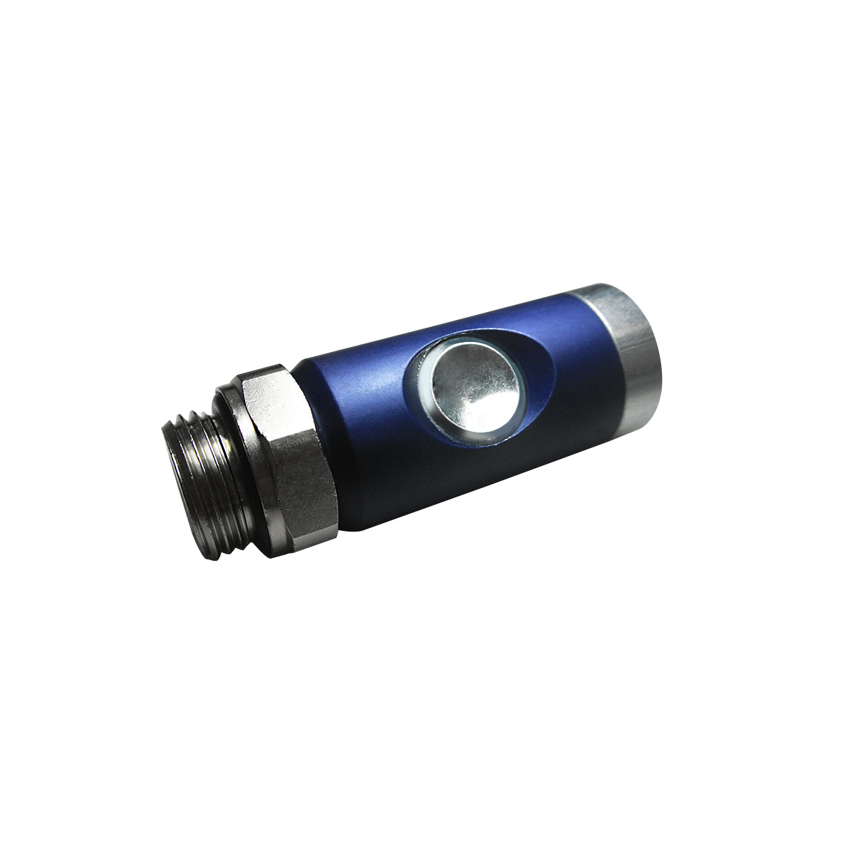 FAIRAIR Sicherheitskupplung SSK-7,4-1/2A, G 1/2 Außengewinde drehbar NW 7,4, eloxiert, FA60013