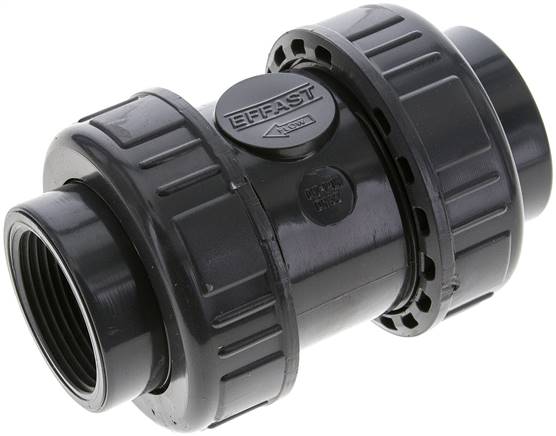 Rückschlagventil, PVC-U / EPDM, Rp 1-1/4"
