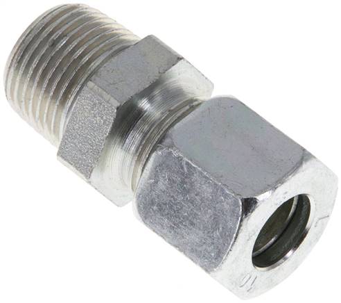 Gerade Schneidringverschr. R 3/8"-10 L (M16x1,5), Stahl verzinkt