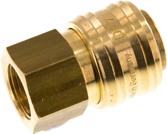 Schnellkupplung (NW7,2) G 3/8"(IG), Messing, für Stecker beidseitig absperrend