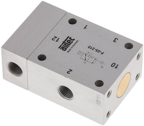 3/2-Wege Pneumatikventil mit Luftfeder, G 1/8"