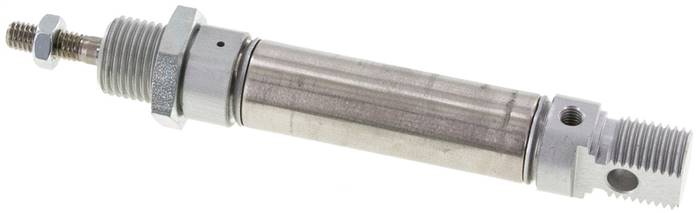 ISO 6432-Zylinder, einfachwirkend, Kolben 16mm, Hub 25mm