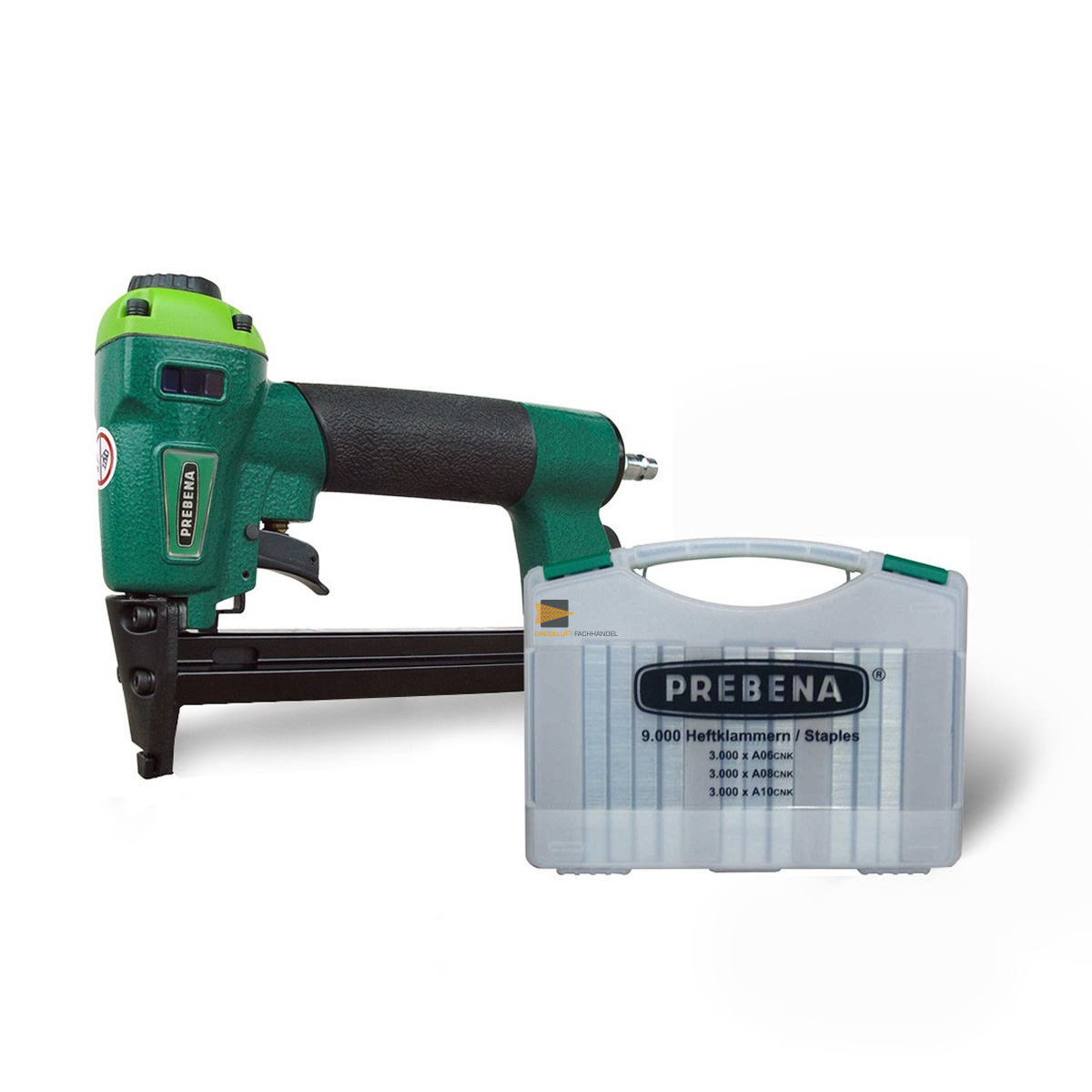 AKTION Prebena Druckluftnagler 1XR-A16 + A-Box