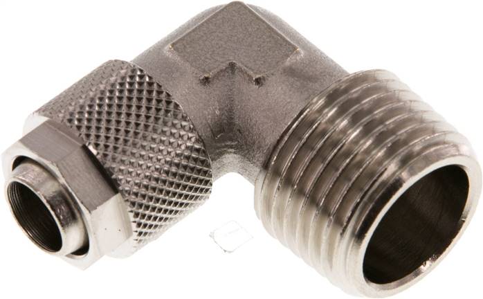 Winkel-Verschraubung R 1/2"-12x10mm, Messing vernickelt