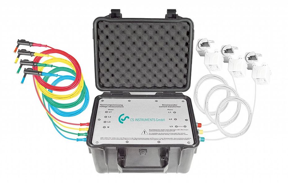 Mobiler Strom-/Wirkleistungszähler bis 100 A, inkl. Anschlussleitung 5 m