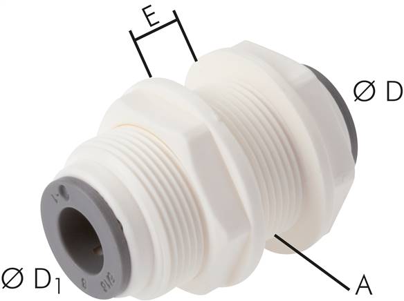Schott-Steckanschluss 5/16" (7,94 mm)-5/16" (7,94 mm), IQS-LE (EPDM-Dichtung)
