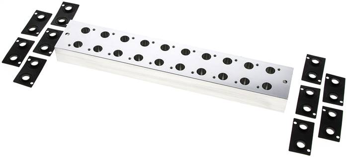 Mehrfachanschlussplatte (10-fach) für 3/2-Wege Ventile zu V 32-10
