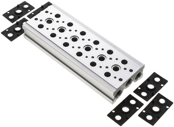 Reihenleiste (6-fach) für SF3000 (5/2 und 5/3-Wege)