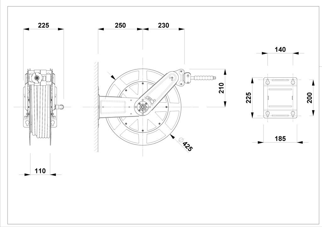 Chicago Pneumatic SCHLAUCHAURFOLLER KOMPOSIT 21 M BSP HR9110