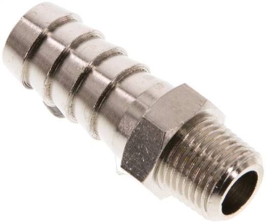 Gewindetülle R 1/8"-10mm, Messing vernickelt