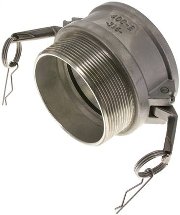 Kamlock-Kupplung (B) NPT 4"(AG), Edelstahl (1.4408)
