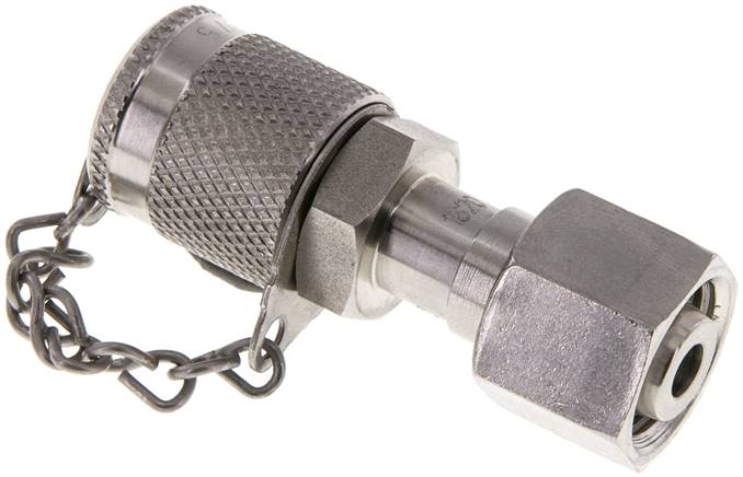 Messanschluss M16x2, 10 L-Dichtkegel, 1.4571