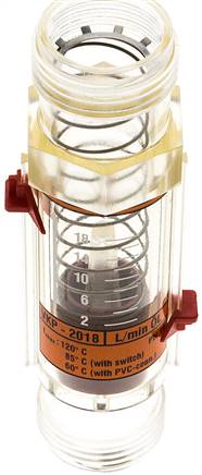 Durchflussmesser G 1" (AG), 1 - 18 l/min für Öl (100 cSt)