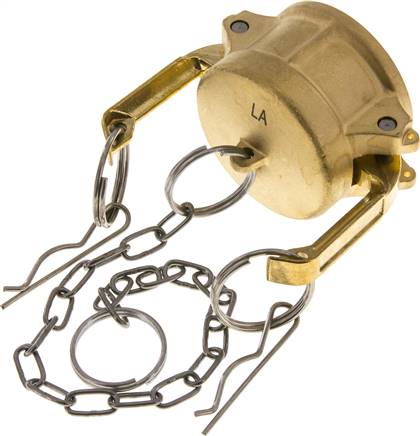Kamlock-Verschlusskappe (DC) 1-1/2", Messing