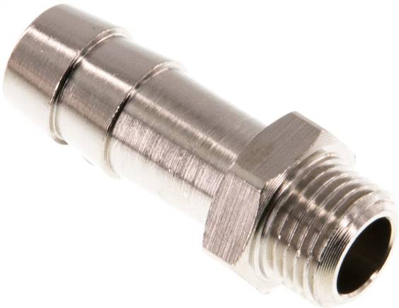 Gewindetülle G 1/8"-9 (3/8")mm, Messing vernickelt
