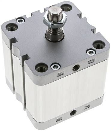 ISO 21287-Zylinder, doppeltw., Kolben 80mm, Hub 40mm, Kolbenstange AG