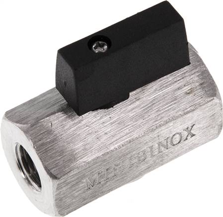 Edelstahl-Minikugelhahn G 1/4" Innengewinde, PN 25