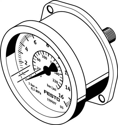 FESTO FMA-63-10-1/4-EN (159602) Flanschmanometer