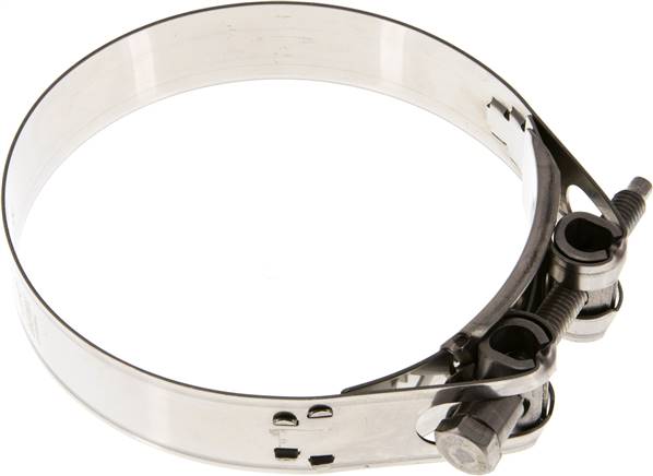 25mm Gelenkbolzenschelle, 112 - 121mm, 1.4301 (W4)