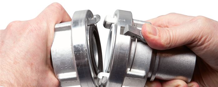 Storz-Kupplung 110-A, 90 (3-1/2")mm Schlauch, Aluminium (geschmiedet) Typ STKS 133/90 A-VER