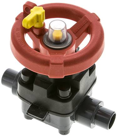 PVC-Membranventil (Hand) PVC / EPDM, 20mm Klebestutzen