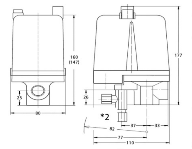 Condor Druckschalter MDR 5/11 2-11 bar G 1/2" + G 1/4" 212959