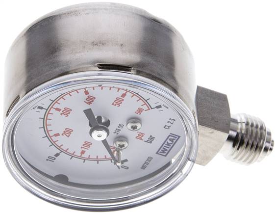 ES-Manometer senkrecht, 50mm, 0 - 40 bar, G 1/4"