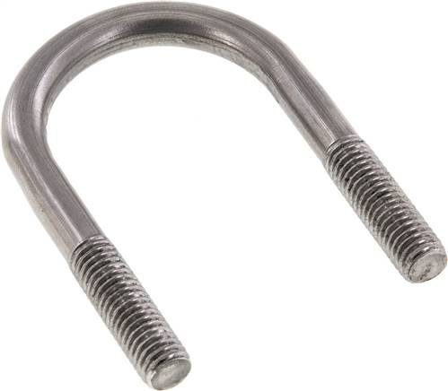 Rundstahlbügel, M 8, 33,7mm, 1.4301