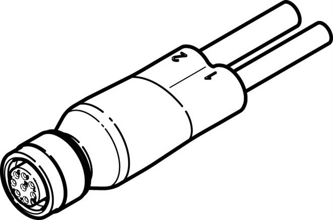 FESTO NEDU-L1R2-V9-M12G8-E-LE5-5R1-LE3-5R2 (2903567) DUO-Leitung