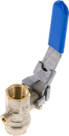 Messing-Kugelhahn mit Entlüftungsbohrung G 3/8", PN 14