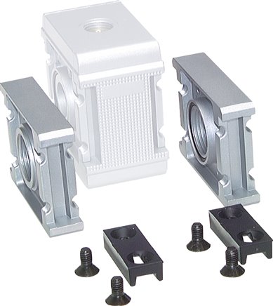 MULTIFIX Anschlussplatte mit Koppelpaket, G 3/4"