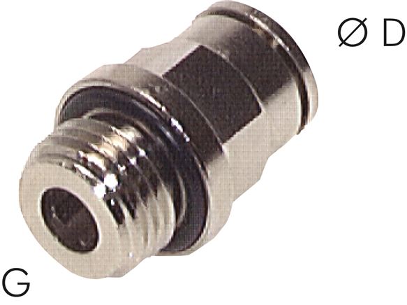 Gerader Steckanschluss G 1/8"-8mm, Baureihe CV