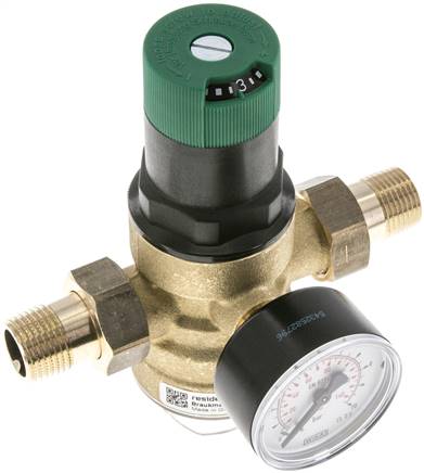 Druckminderer für Trinkwasser R 1/2", 1,5 - 6 bar, DVGW